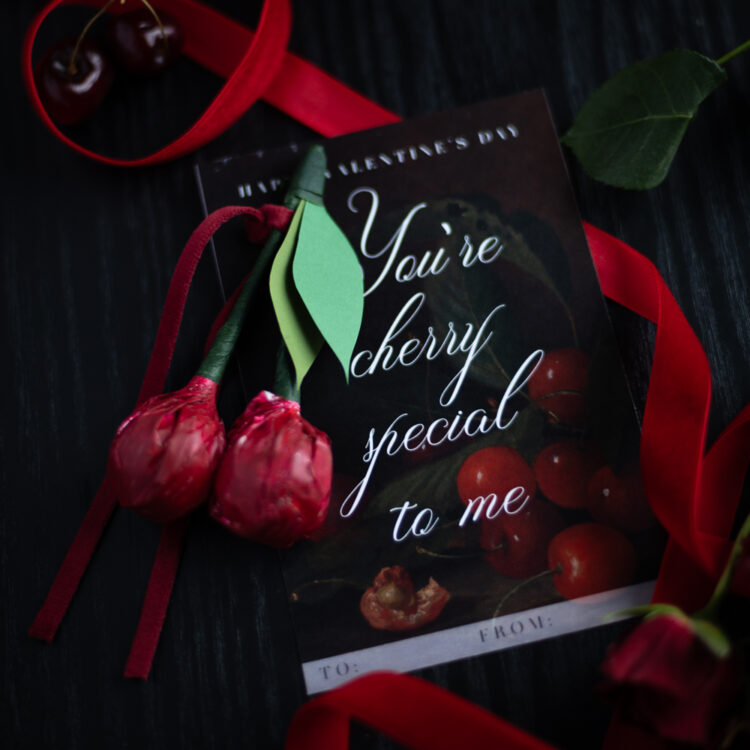 Cherry Valentine's Day Cards Printable - Image 8