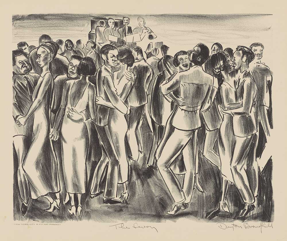 Free vintage drawing by Dayton Brandfield entitled “The Savoy”