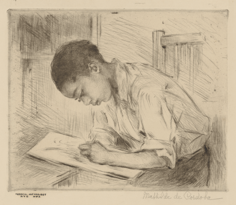 Young Man Drawing - A Home Is Announced