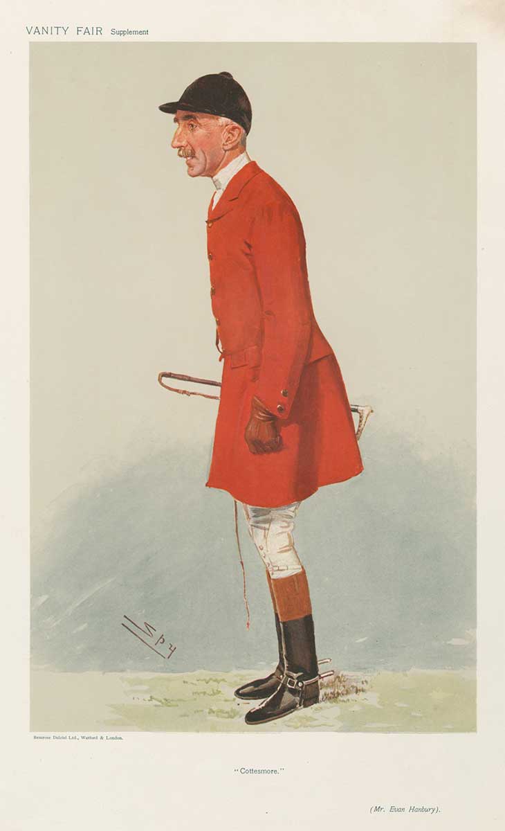 free vintage art british fox hunting vanity fair illustration