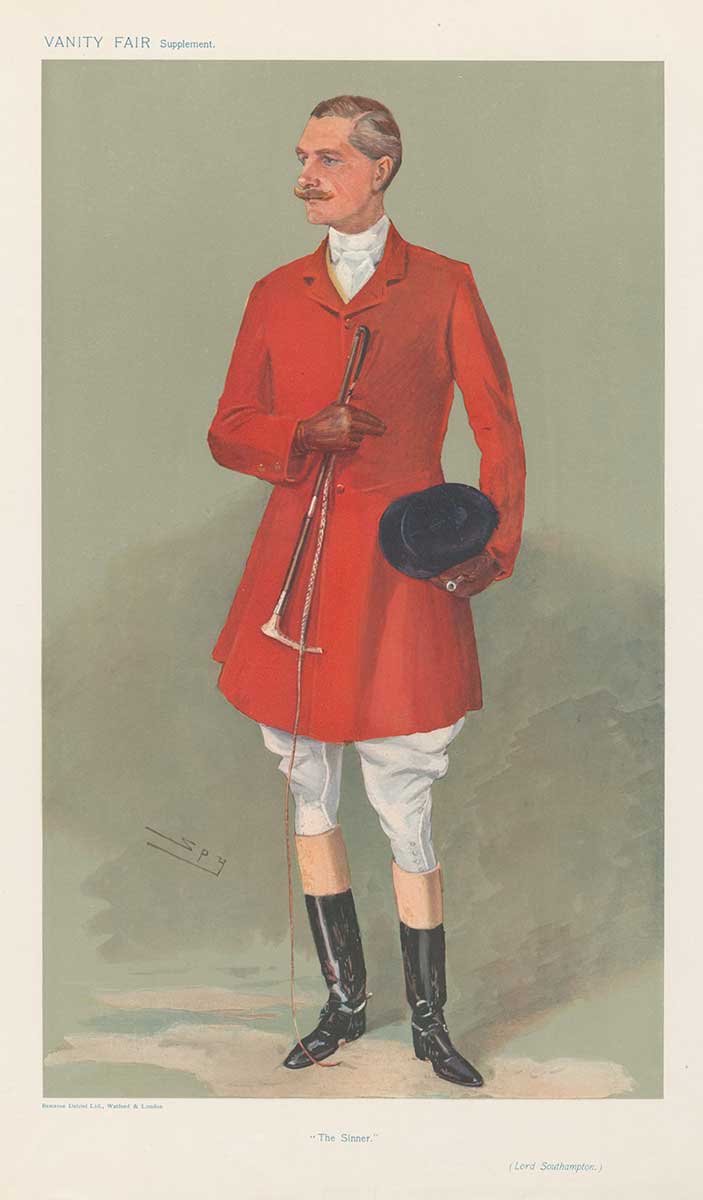 free vintage fox hunting art vanity fair illustration