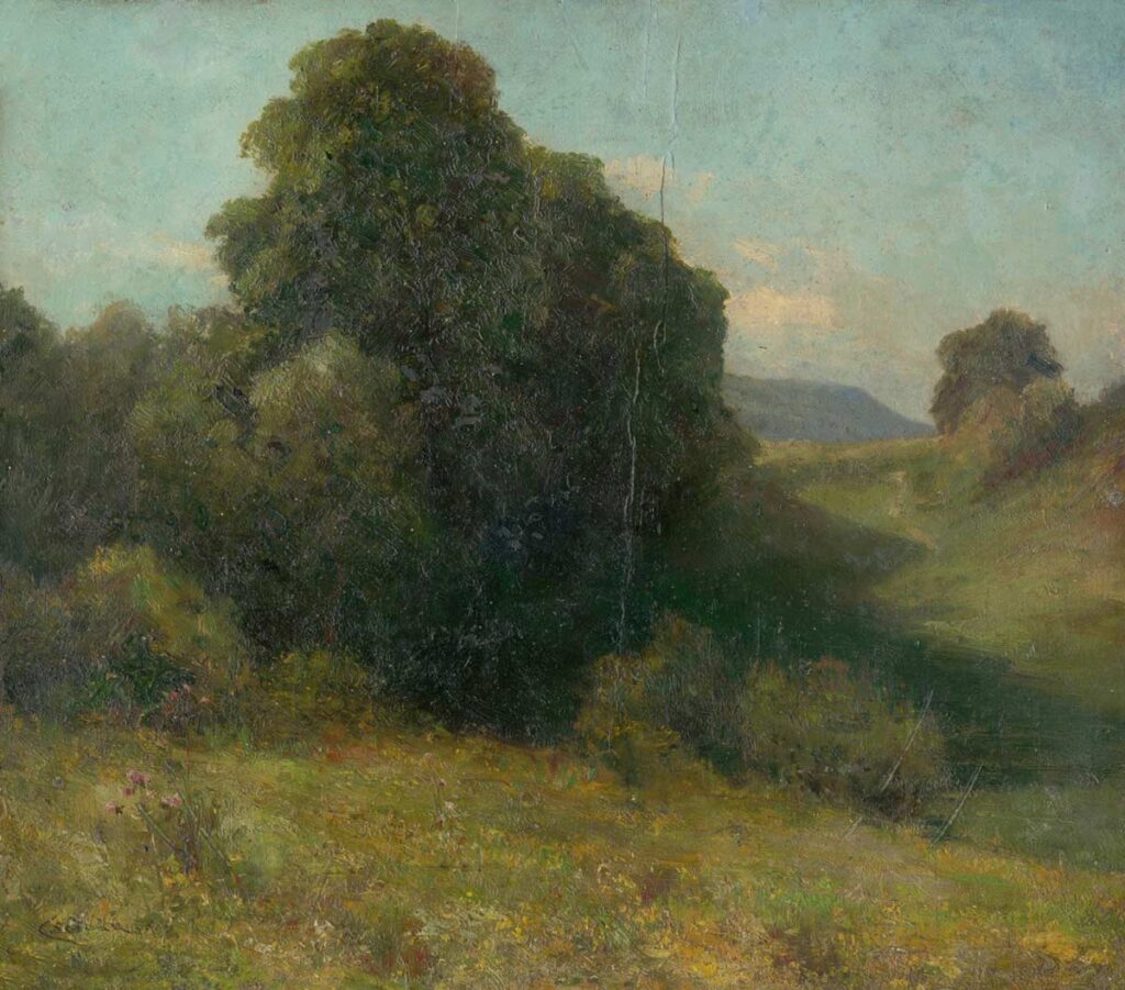 Ľudovít Čordák “Saris Valley” free vintage art download landscape painting
