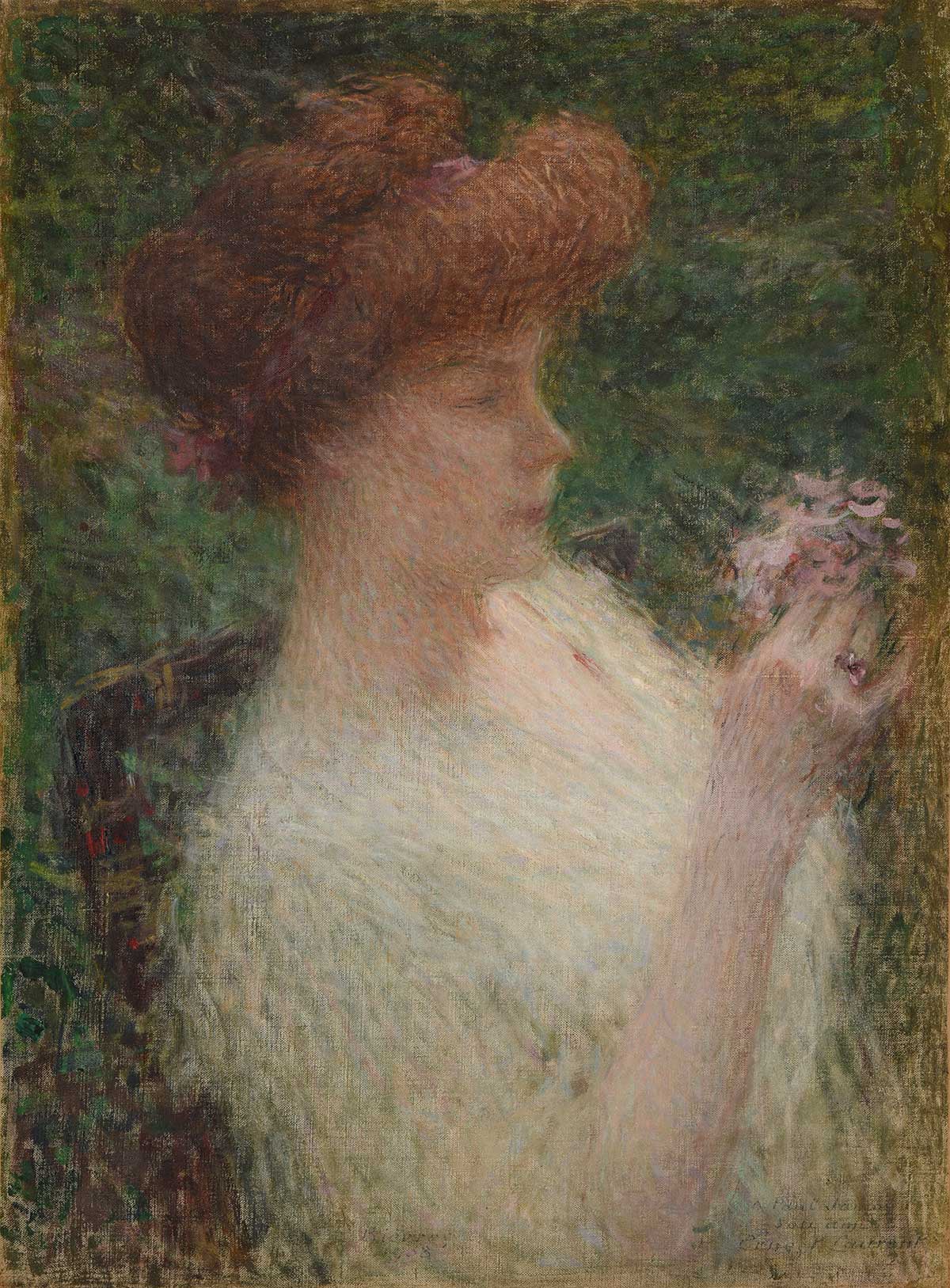 free vintage portrait painting by Ernest Laurent entitled "Madame Paul Jamot"