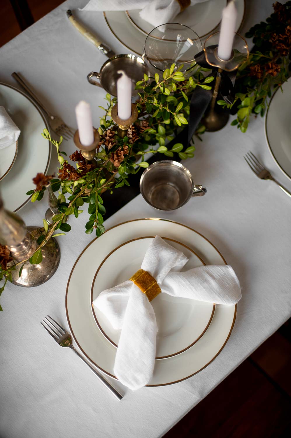 a children's place setting at a friendsgiving supper club monthly dinner party with friends